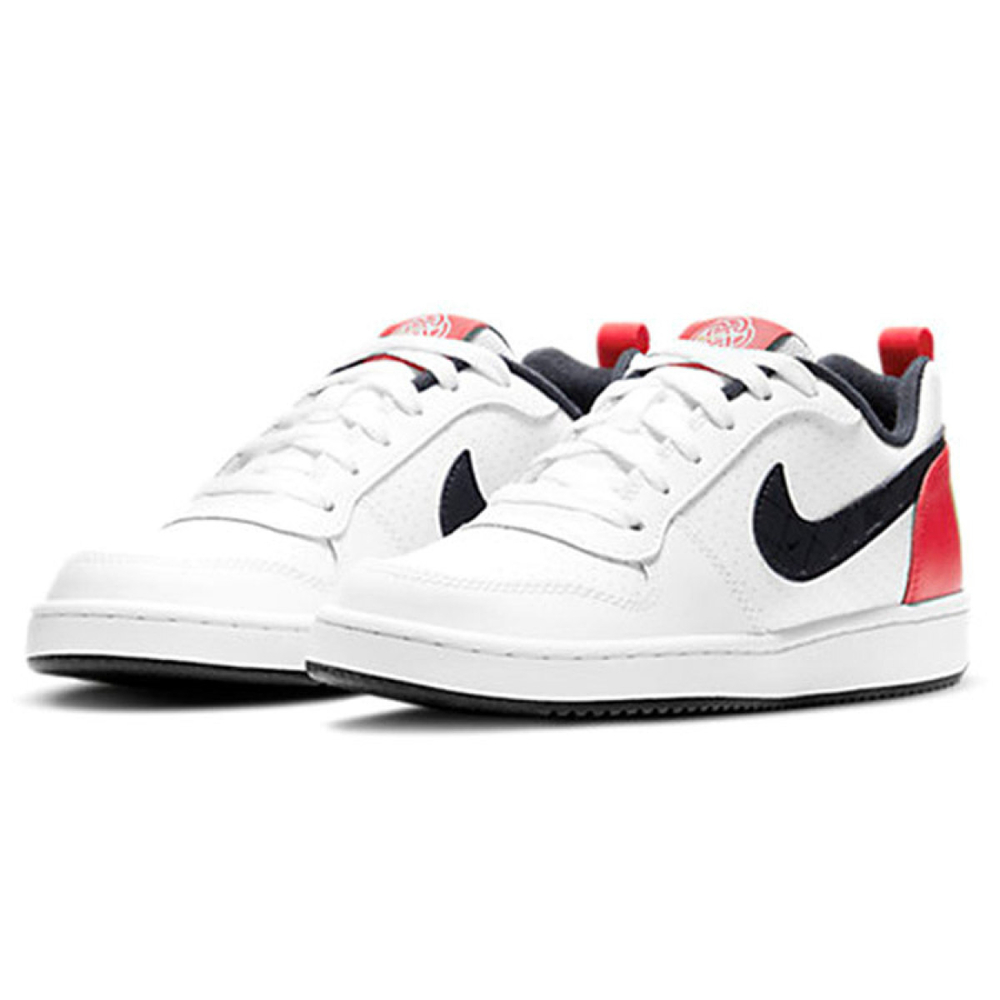 Кроссовки Nike Court Borough Low Black White Red