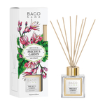 Ароматический диффузор БАГО ХОМ Заповедный Сад 100 мл — стильный стеклянный флакон с палочками, аналог премиальной парфюмерии для интерьера.