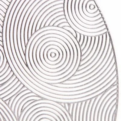 Салфетка на стол 38см «Бесконечность», серая