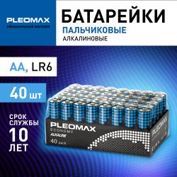 Батарейки Pleomax LR6-40 bulk Economy Alkaline | Батарейки Щелочные (Алкалиновые)