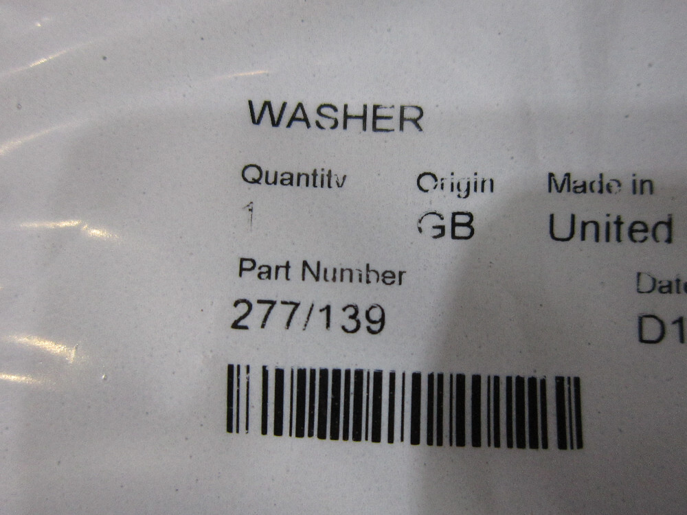 Шайба форсунки / WASHER АРТ: 277/139