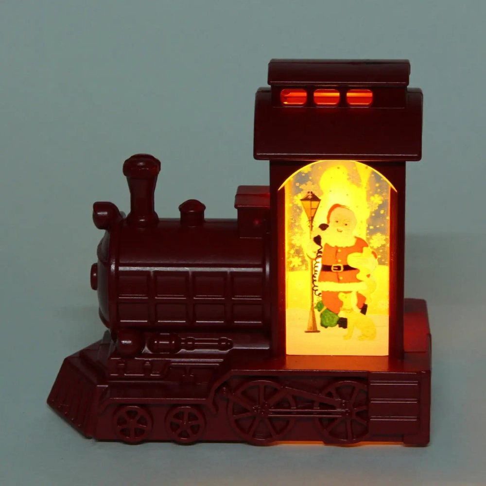 Сувенир с подсветкой «Волшебный экспресс» 12,5*11,5*5,5 см, Красный