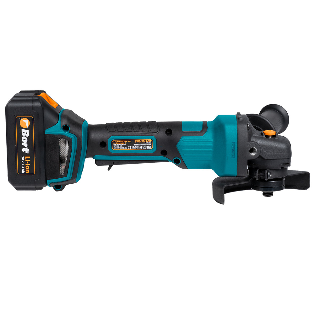 Машина шлифовальная угловая аккумуляторная BORT BWS-20Li-SR (2x4Ah+ЗУ)