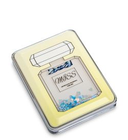 WW-112 Зеркало прямоугольное с плавающими блестками «Парфюм» в асс.