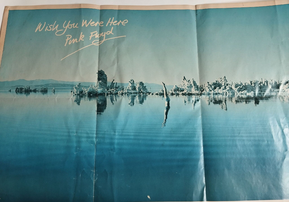 Винтажная виниловая пластинка LP Pink Floyd Wish You Were Here (Japan 1975) (No Obi, Poster)