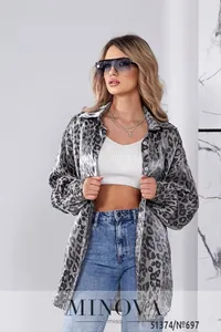 Рубашка 697-серый Minova