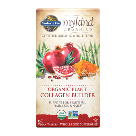 Garden of Life, Добавка для поддержания уровня коллагена, mykind Organics Organic Plant Collagen Builder, 60 вегетарианских таблеток
