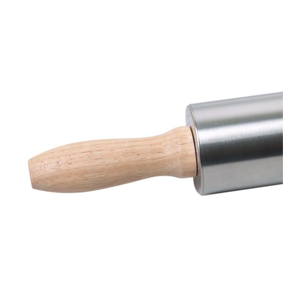 Скалка 38 см. из нержавеющей стали Kamille KM-7777