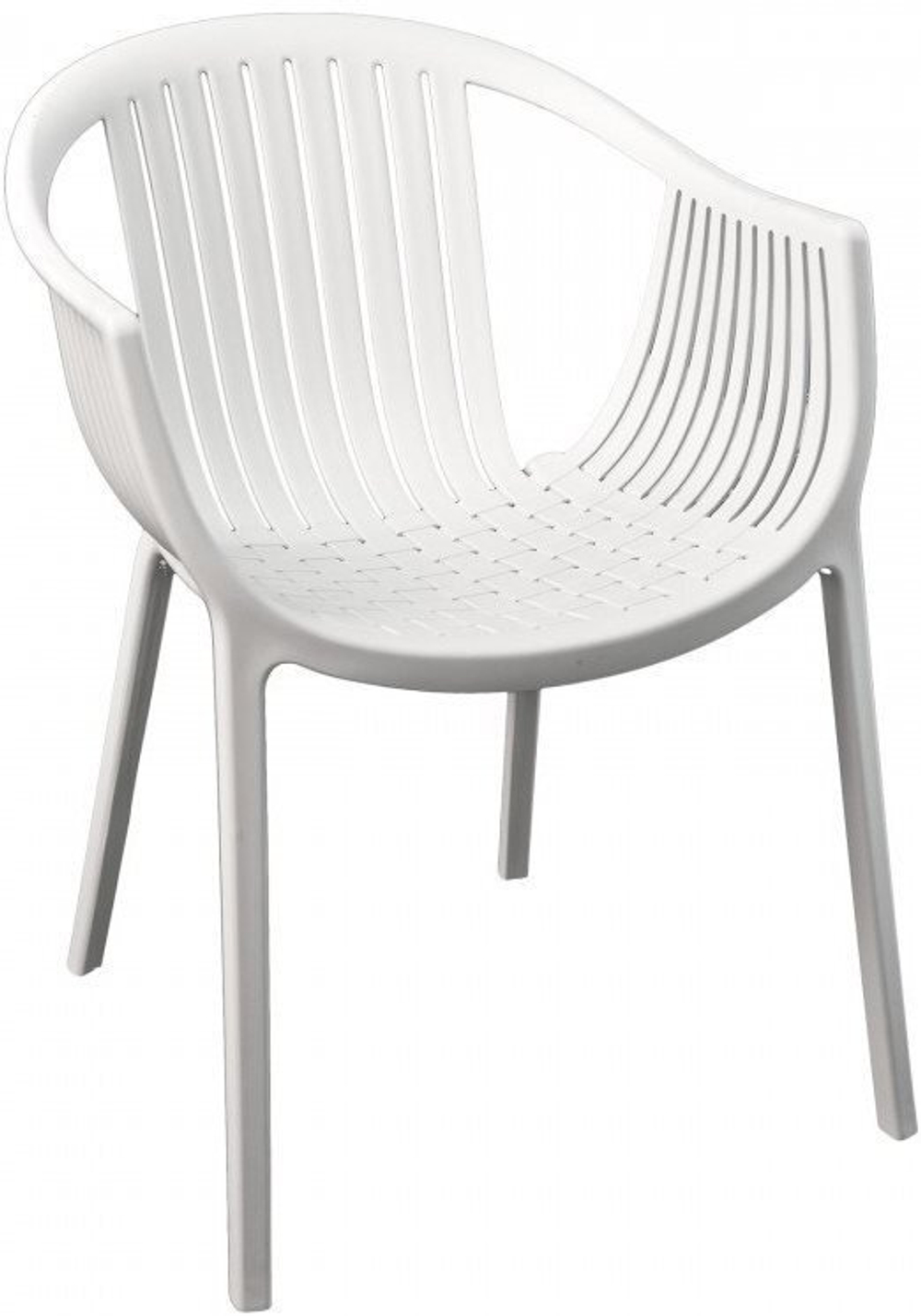 Кресло пластиковое, Pedrali Tatami, белый