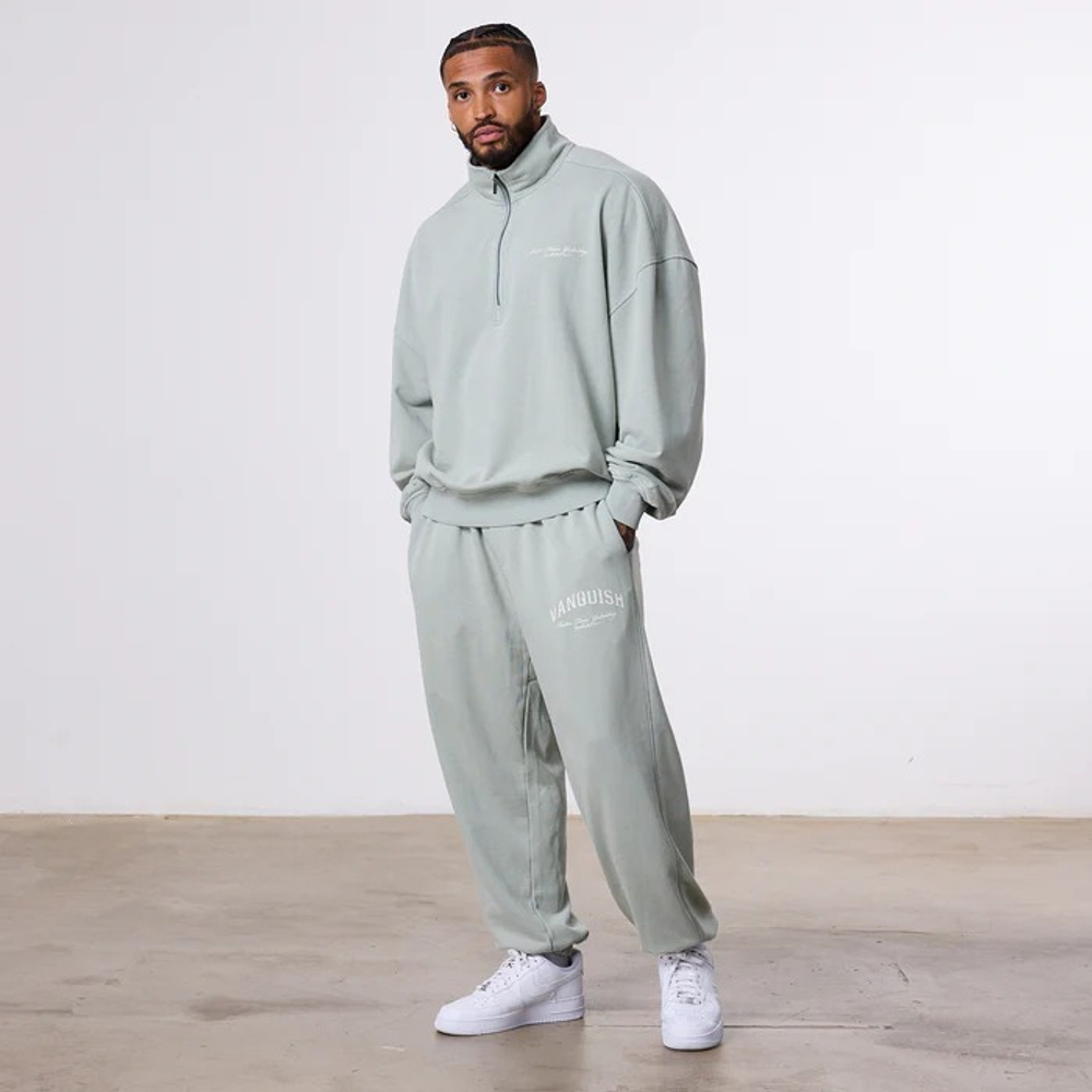 Толстовка VANQUISH Better Than Yesterday Zip Sweater Washed Green