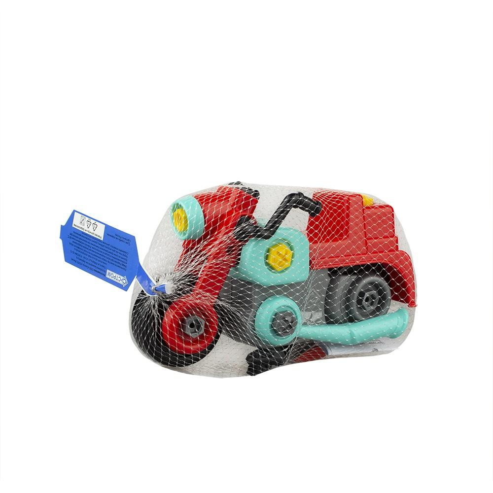 Конструктор "Мотоцикл Мот» 26 дет., отвертка, шестигранник, 20 см (Совтехстром)