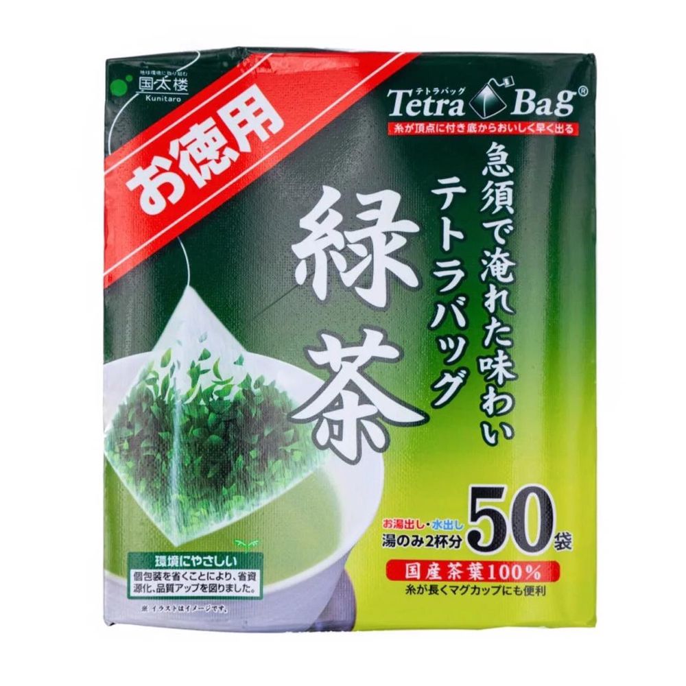 Чай зеленый Сенча Kunitaro в пакетиках, 50 шт