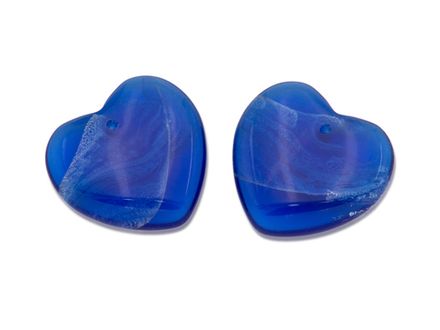 Подвеска "Сердце" 29мм, стекло