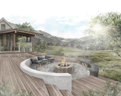 Скамья для костровой зоны ФОРМА 180 (Concretika)