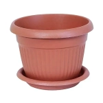 Кашпо ЛИВИЯ D360мм 16л с поддоном Терракотовый 0,28,37х0,37м