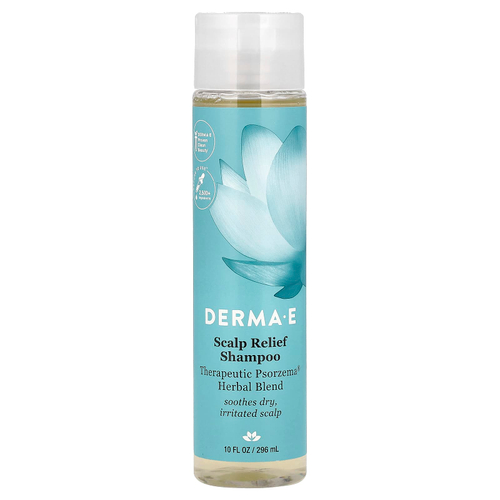 DERMA E, Scalp Relief Shampoo, шампунь для ухода за кожей головы, 296 мл (10 жидк. унций)