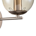 Настенный светильник 1x40Вт E14, металл/стекло, золото