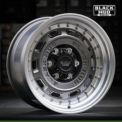 ?Диск колёсный литой BLACK MUD M580C R17 8,0 ET0 Matte Gunmetal/Machine Lip
