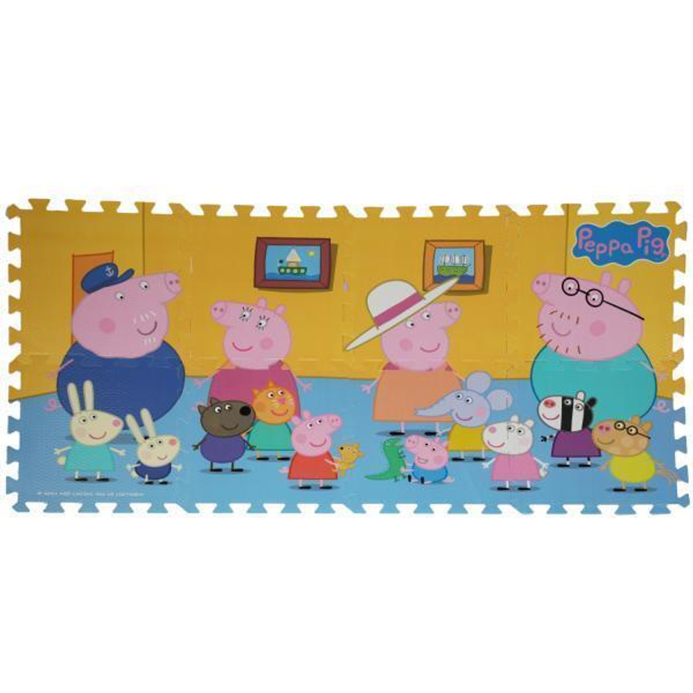 Коврик-пазл "Свинка Пеппа" 8 сегментов (Играем вместе)