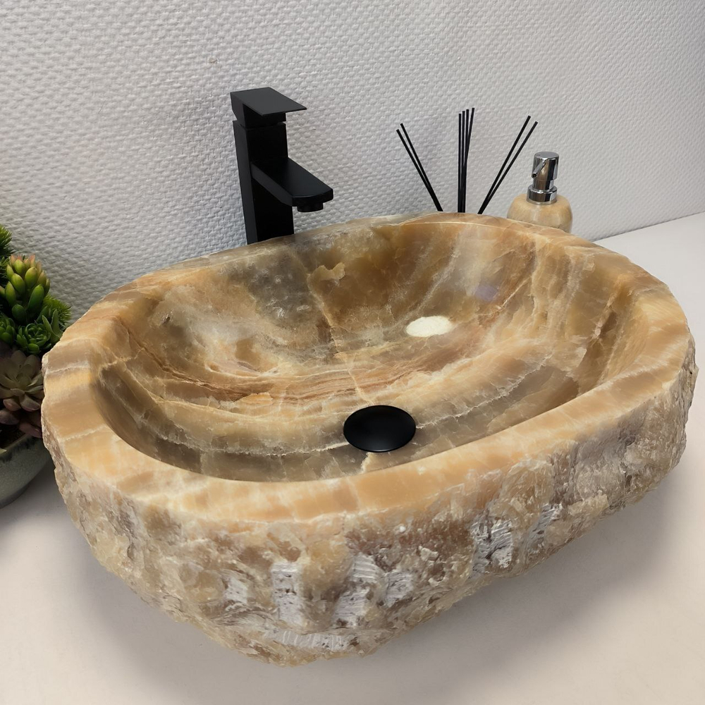 Раковина из оникса Erozy Yellow EO-62573 52*41*16 0096