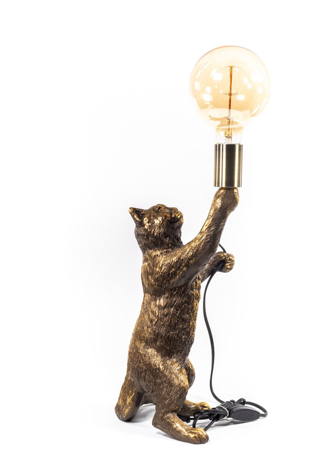Настольная лампа Кот Эдисон Бронза