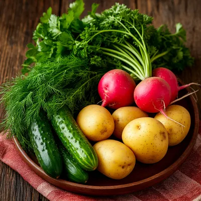 Фотография Набор для окрошки малый / 1,25 кг купить в магазине Афлора