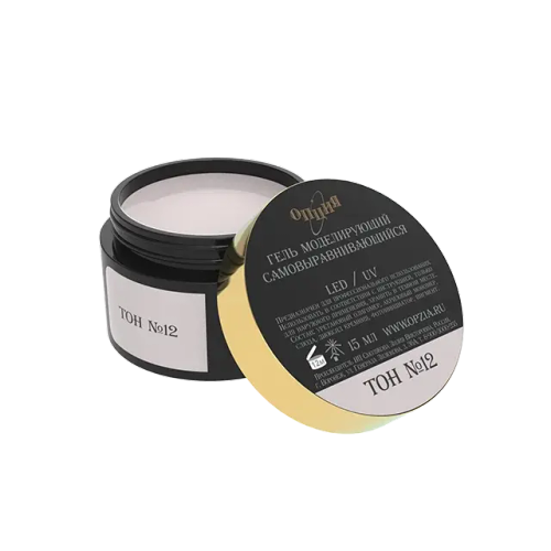 Камуфлирующий самовыравнивающийся гель серый (холодный) Тон №12 50мл