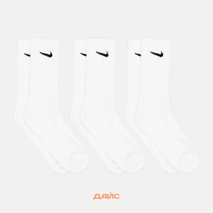 Носки Nike Value Cotton Crew 3 Pairs артикул:SX4508-101 - купить в магазине Дайс