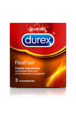 Презервативы Durex 3 RealFeel (Цвет: прозрачный)