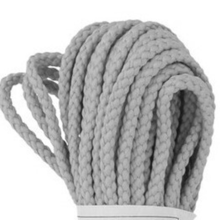 Шнур 3.5 мм, крупное плетение, цв. 283 св.серый
