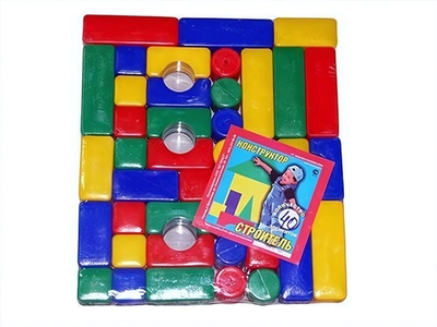 Конструктор "Строитель" малыш 40дет. (Юг-пласт)