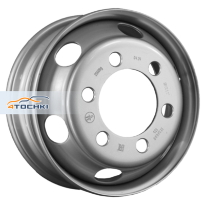 SRW 6x17,5/6x222,25 ET135 D164 Silver (3176052) (11 мм) Китай 2 500 кг футорка с вент.