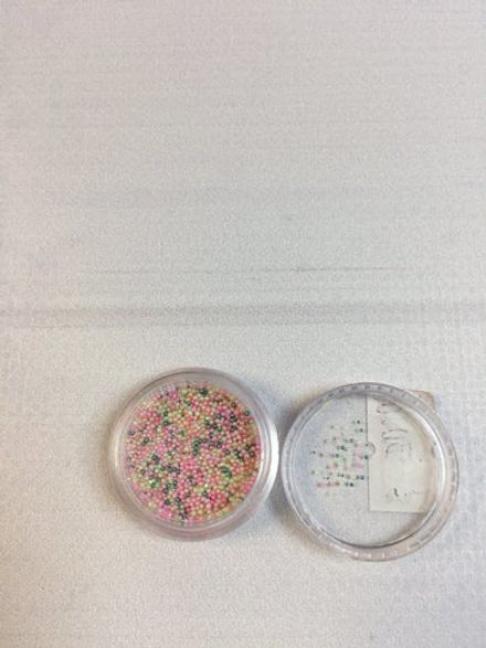 Бульонки пластиковые для дизайна ногтей, микс