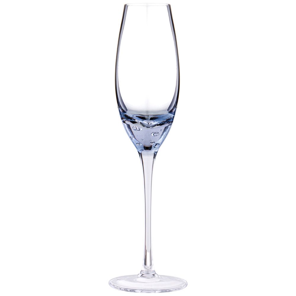 НАБОР БОКАЛОВ ДЛЯ ШАМПАНСКОГО ИЗ 2 ШТ "BUBLES" BLUE 200 МЛ