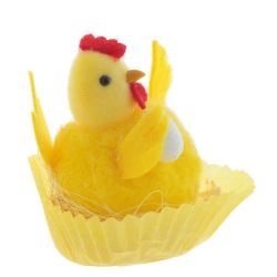 GAEM Фигурка декоративная "Цыпленок в гнезде", L6 W6 H7 см, 2в.