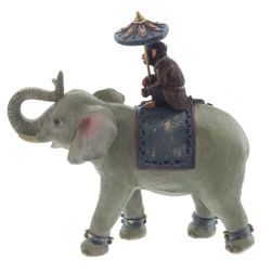 GAEM Фигурка декоративная "Обезьяна на слоне", L19 W7 H19,5 см