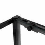 Душевой уголок Vincea Slim Soft VSR-1SS8011CLB 110х80 стекло прозрачное/профиль черный