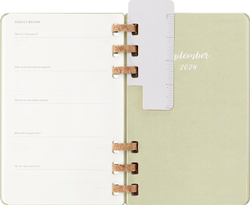 Еженедельник Moleskine ACADEMIC SPIRAL (DHSPK5212AMWH3) Large 150х210мм 200стр кремовые страницы спираль киви