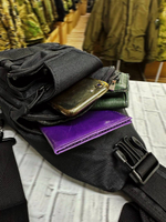 Тактическая плечевая сумка / чёрный