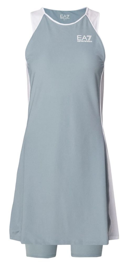 Теннисное платье EA7 Woman Jersey Dress - серый