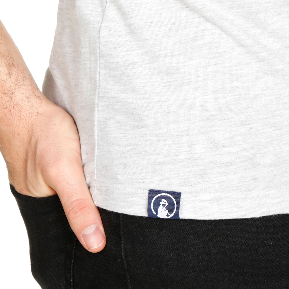 Мужское теннисное поло Quiet Please Retro Monkey T-Shirt Men - Lightgrey, Multicoloured