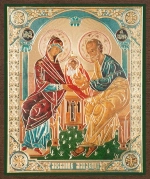 Икона БМ "Ласкание младенца" 10х12 на МДФ-6