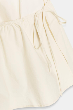 ZARA ПЛАТЬЕ ИЗ НЕЙЛОНА С ГОРЛОВИНОЙ ХАЛТЕР, ЭКРЮ