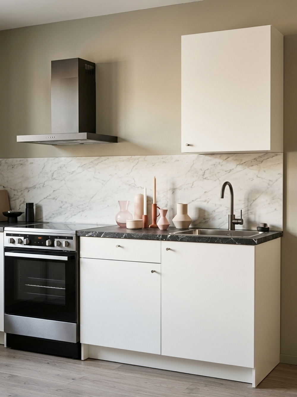 Кухонный гарнитур, 122х60х200, Кнок, KNOXHULT (КНОКСХУЛЬТ), белый