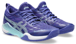 Женские кроссовки для бадминтона/сквоша Asics Blast FF 3 - eggplant/aquamarine