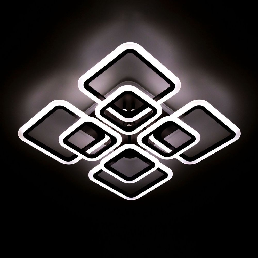 Citilux Марсель Смарт CL232A185E RGB Умная люстра Чёрная