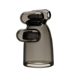 Дымчатая насадка-мастурбатор с вибрацией Vibrating Crystal Cap II