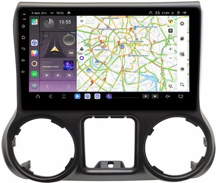 Магнитола для Jeep Wrangler 2014-2018 - Carmedia OL-1258-2 QLed, Android 13, TS20, CarPlay, SIM-слот