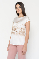 22653 Блузка женская (молочный)