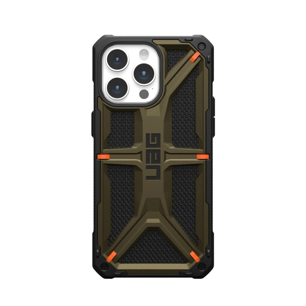 Защитный чехол UAG Monarch Kevlar для iPhone 15 Pro Max Композитный гибридный чехол с высоким уровнем защиты при падении